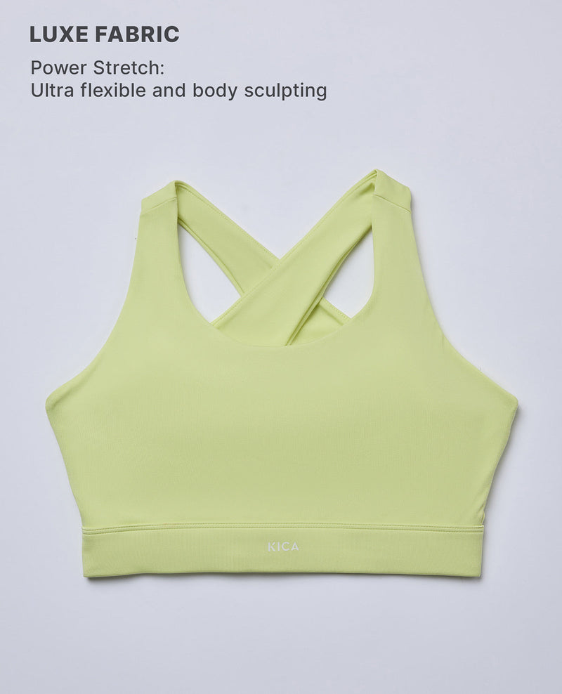 Luxe Crostini Full Coverage And High-Impact Sports Bra Neon