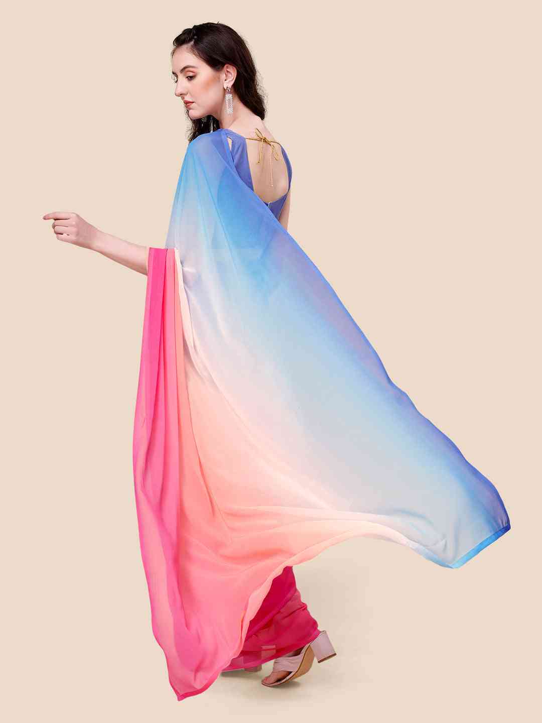 Soft Georgette Bollywood celebrity Wear Saree