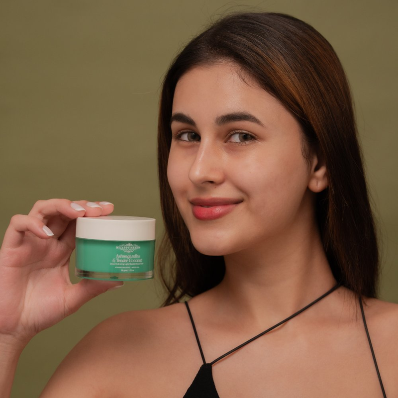Haappyherbs Ashwagandha & Tender Coconut Deep Hydrating Light Weight Moisturizer
