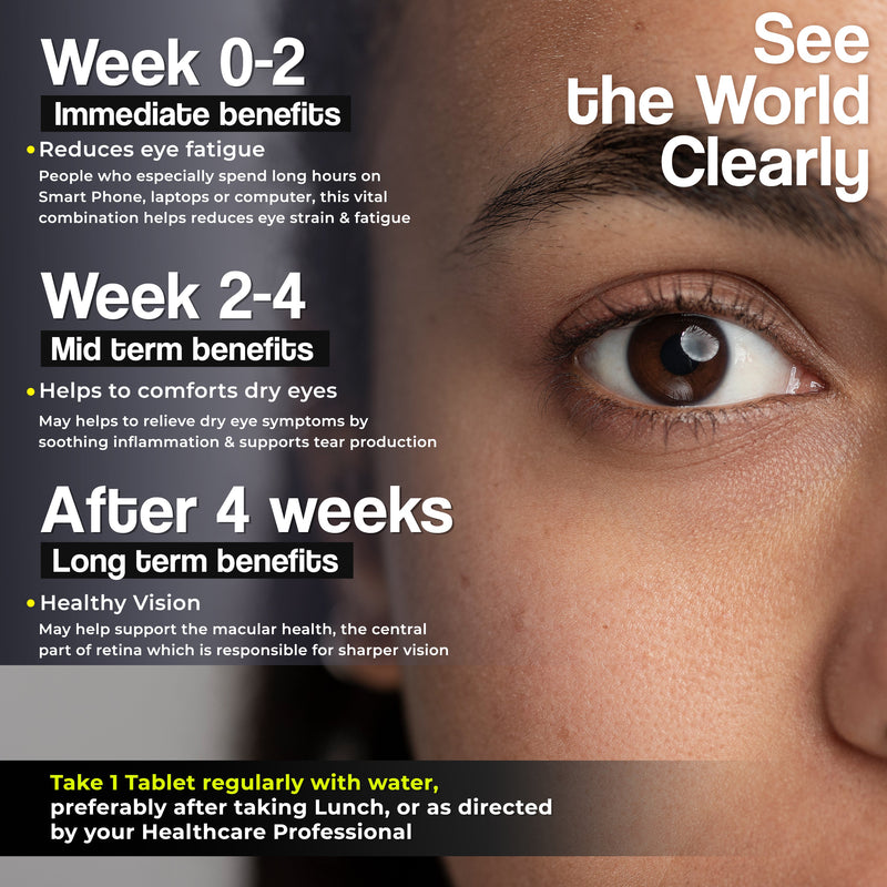 Health Veda Organics Plant Based Eye Care Supplements Tablets