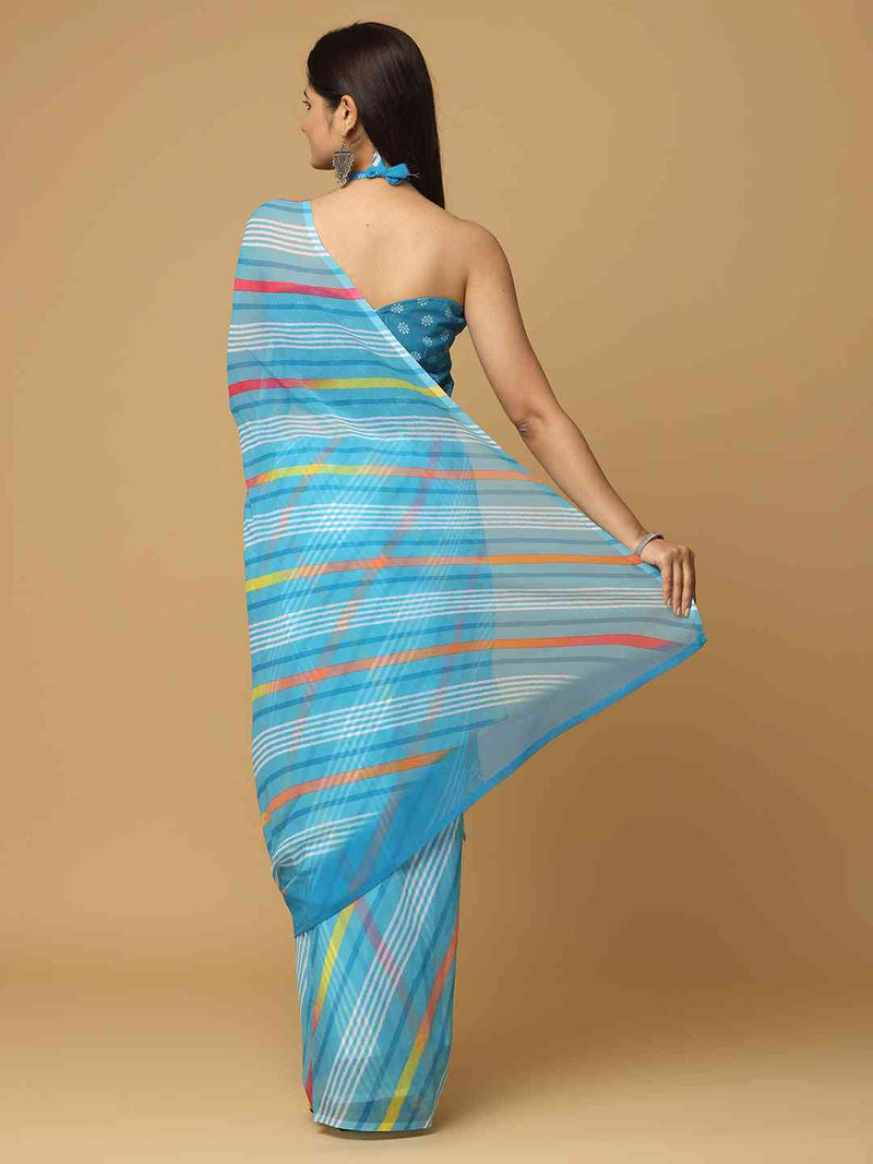 Leheriya Soft Georgette Digital Print Party Wear Saree