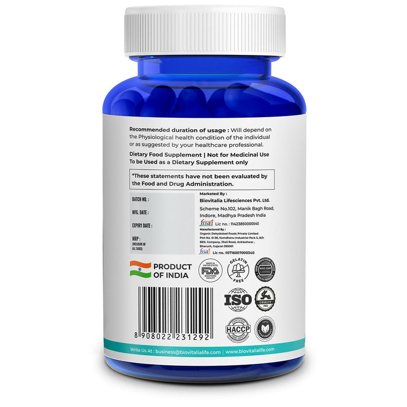 Biovitalia Organics Saw Palmetto Capsules For Hair Growth