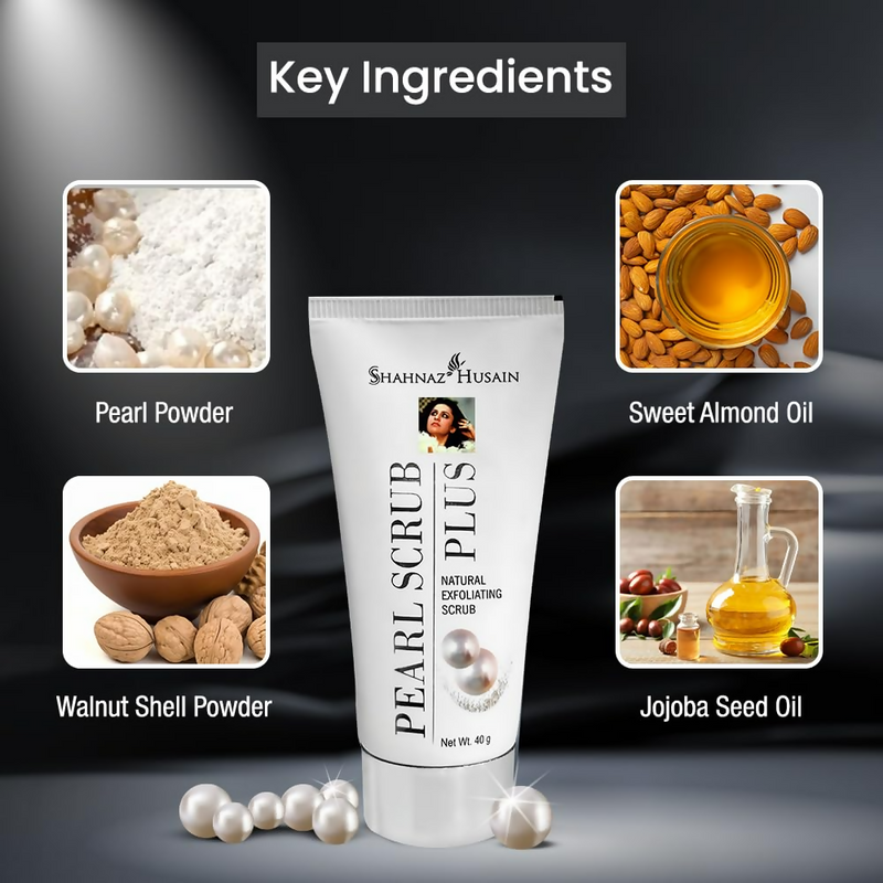 Shahnaz Husain Pearl Scrub Plus (Natural Exfoliating Scrub)