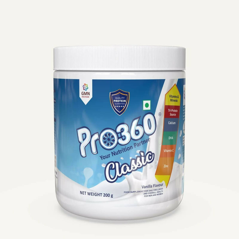 Pro360 Classic Daily Wellness Family Protein Health Drink Supplement Powder