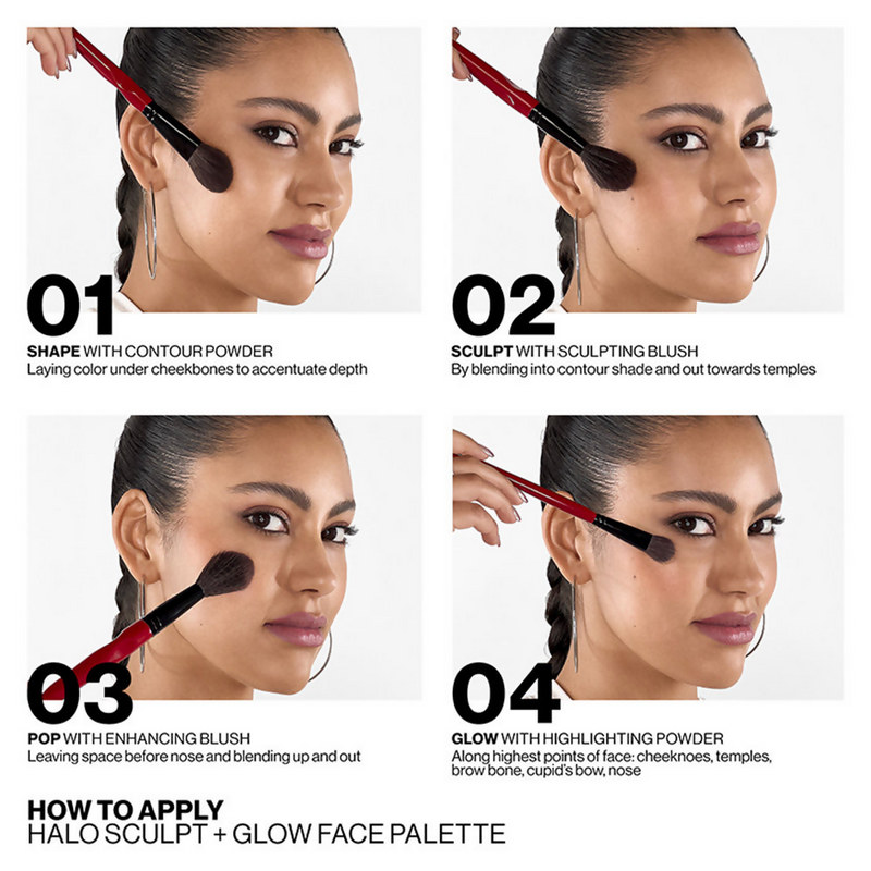 Smashbox Halo Contour Blush And Highlighter Palette - Coral