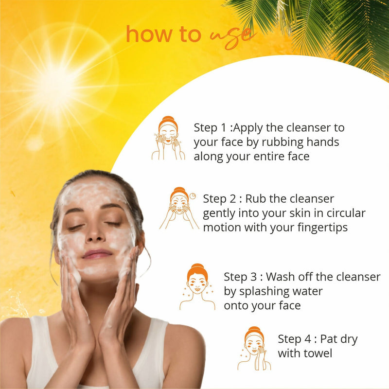 Globus Naturals De Tan Face Wash, Suitable For All Skin Types