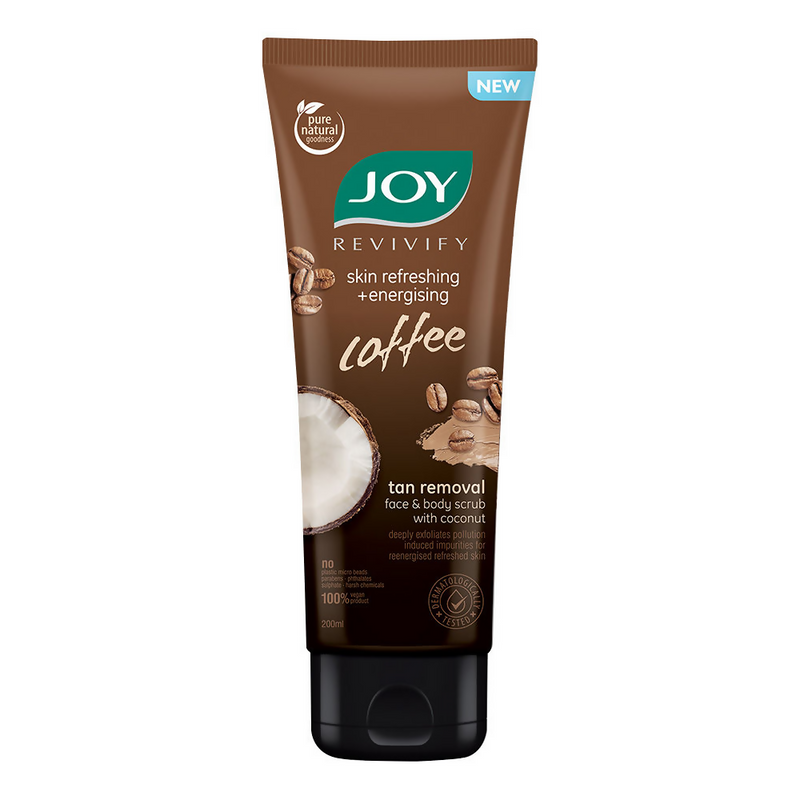 Joy Anti Pollution Exfoliating Coffee Face & Body Scrub