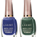 LAKMÉ Insta Eye Liner Shimmery Finish, Blue, 9ml and Green, 9ml