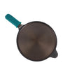 Indus Valley 10" Cast Iron Tawa Nonstick Induction Safe with Silicone Handle