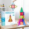 Storio Magnetic Ball Runner Tiles Building Set for Kids | 25 PCS STEM Educational Toy with Marble Run, Slides & Windows | 3D Magnetic Blocks Construction Toy for Boys & Girls Age 3+ | Learning Toy