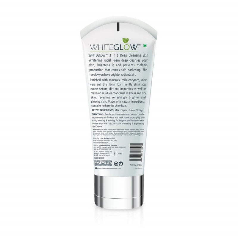 Lotus Herbals White Glow 3 in 1 Deep Cleansing Facial Foam