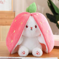 Niku Reversible Bunny Plush Toy for Kids - Pink Strawberry/Carrot Shape