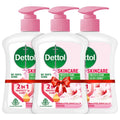 Dettol Skincare Handwash Pump 3-Pack 200ml pH Balanced Germ Protection