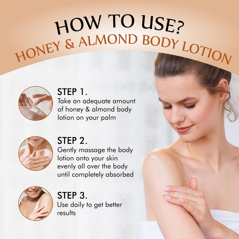 Nuerma Science Honey Almond Advanced Nourishing Body Lotion | Deep Hydrating Moisturizer