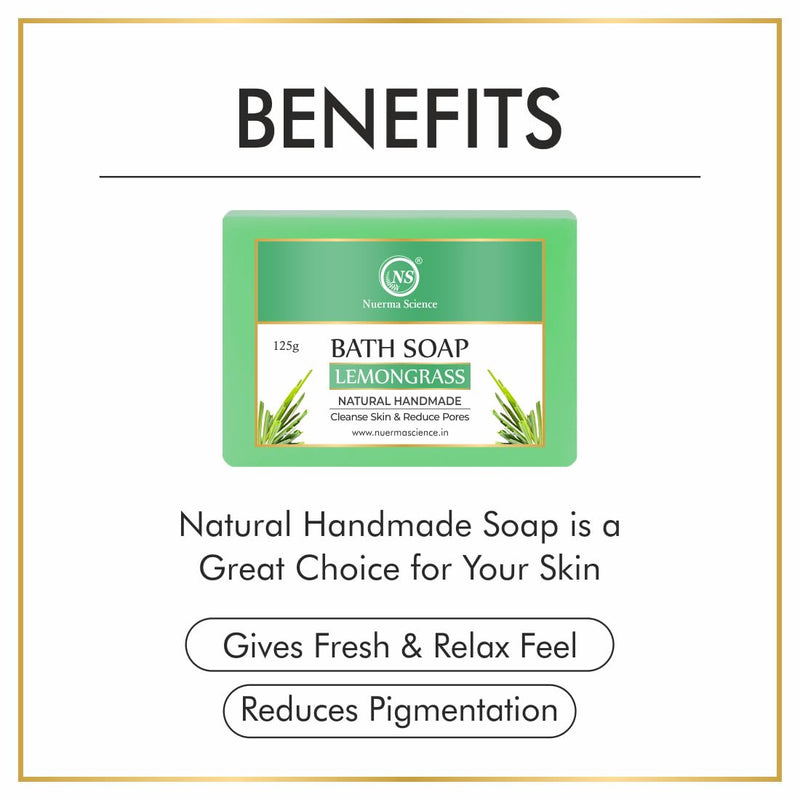 Nuerma Science Lemongrass Bath Soap | Cleanse Skin & Reduce Pores