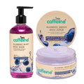 mCaffeine Blueberry Body Wash & Scrub Set for Glowing Skin