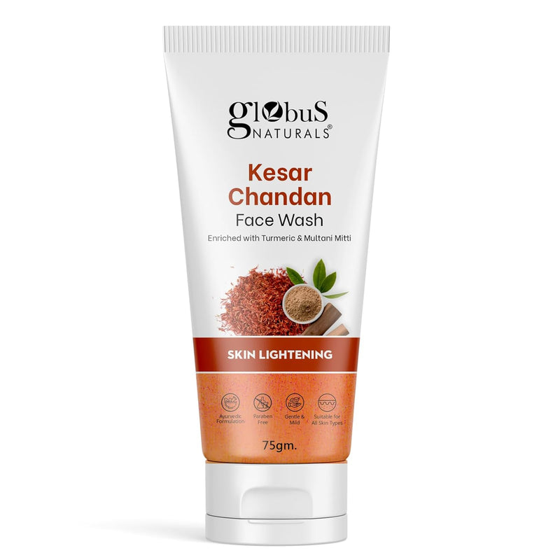 Globus Naturals Kesar Chandan Skin Lightening & Tan Removal Face wash