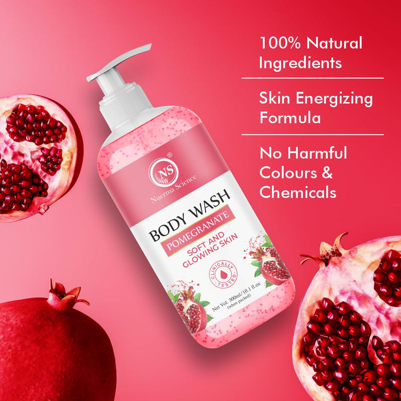 Nuerma Science Pomegranate Body Wash | For Soft & Glowing Skin