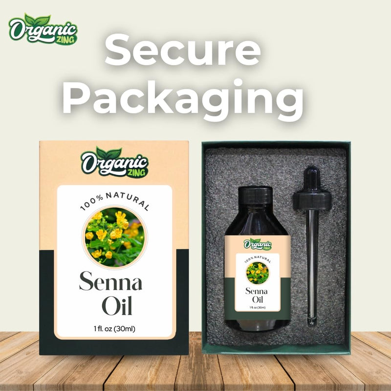 Organic Zing Senna (Cassia Senna) Oil | Pure & Natural Carrier Oil for Skincare & Haircare