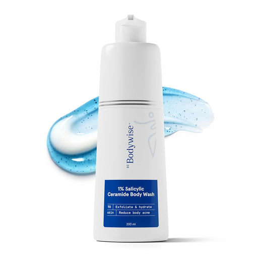Be Bodywise 5% AHA BHA Exfoliating Body Wash 250ml | For Body Acne, Strawberry Skin, De-Tan | Infused with 3% Lactic Acid, 1% Salicylic Acid, 1% Glycolic Acid | Non-Drying, Paraben Free