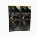 Cuticolor Ammonia-Free Black Hair Dye, Scalp-Safe, 2-Pack, 120g Each
