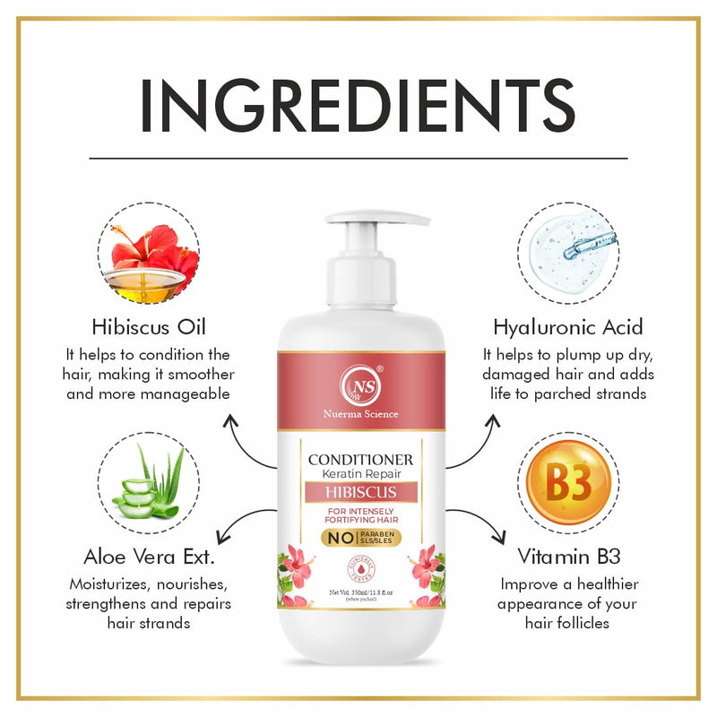 Nuerma Science Hibiscus Hair Conditioner with Keratin Repair