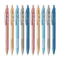 FLAIR Srx 0.7mm Retractable Ball Pen, Blue Ink, Pack of 10