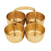 Pure Brass Pooja Kumkum Box for Gifts & Decor, 3.3 in