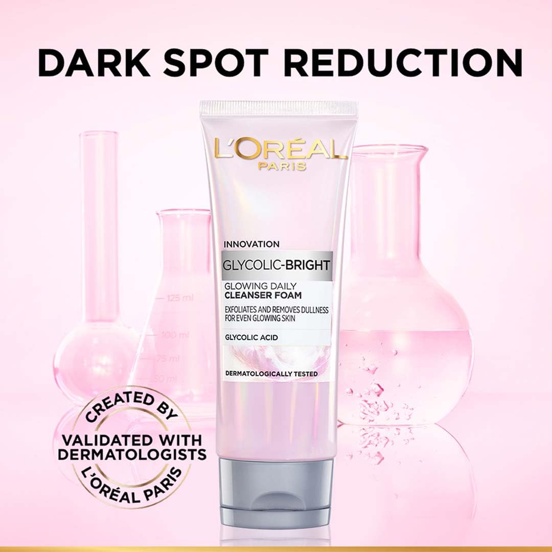 L'Oreal Paris Glycolic Bright Daily Foaming Face Cleanser