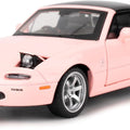 Mazda MX-5 Miata 1990 Convertible diecast Scale Model car Collectible | Pink