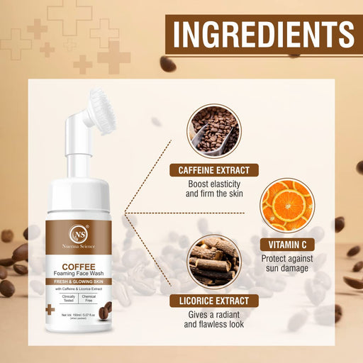 Nuerma Science Coffee Foaming Face Wash