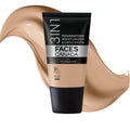 FACES CANADA All Day Hydra Matte Foundation - Mini | 3in1 Foundation + Moisturizer + SPF 30 | 24 HR Aloe Hydration & Vitamin C | 10HR Wear | Medium to High Buildable Coverage | Medium Natural (18 ml)