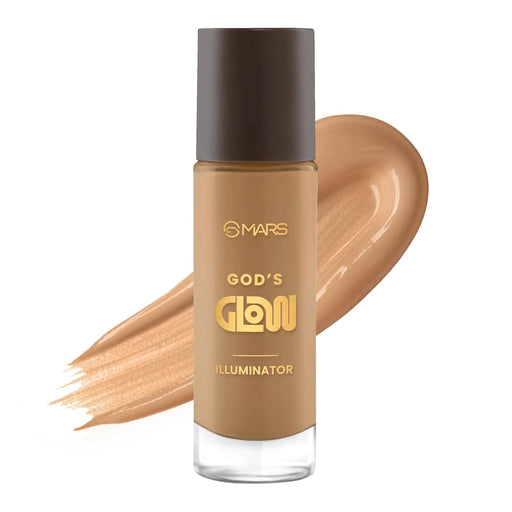 MARS God's Glow Beige Highlighter 30ml with Hyaluronic Acid & Green Tea