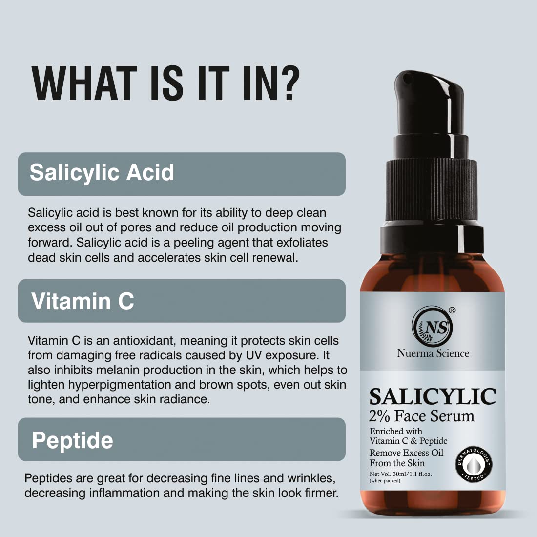 Nuerma Science Salicylic Acid Face Serum | Clear, Radiant Skin