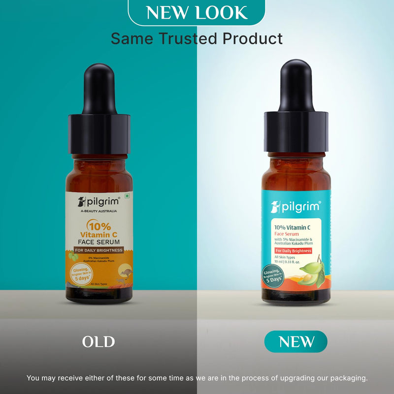 Pilgrim 10% Vitamin C Face Serum For Daily Brightness 5% Niacinamide