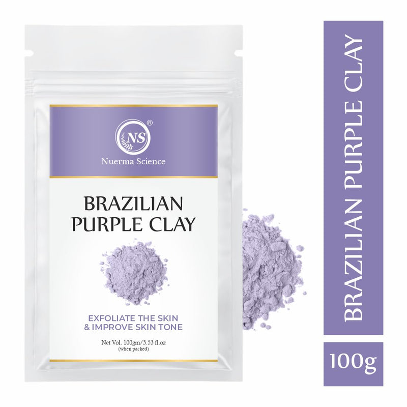 Nuerma Science Brazilian Purple Clay | Exfoliates Skin & Improves Skin Tone