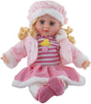 VGRASSP 40cm Singing Baby Girl Doll with Plush Outfit