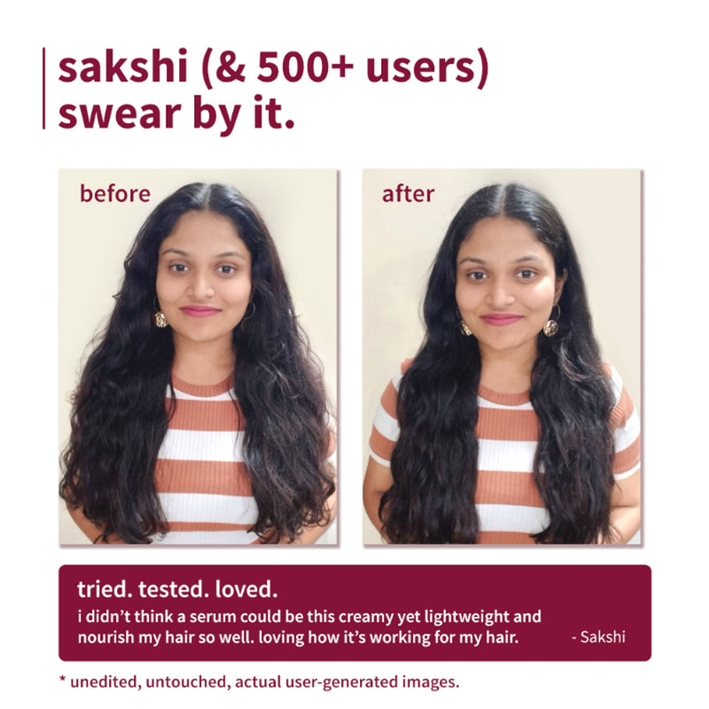 Plum 0.3% Glycolic Acid & Cherry Blossom Frizz Control Hair Serum Creme