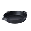 Meyer 26cm Pre-Seasoned Cast Iron Skillet with Handles for Gas & Induction