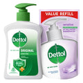 Dettol Handwash Original 200ml + Free 175ml Skincare Germ Protection