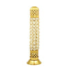 Brass Crystal Incense Holder with Ash Catcher for Home & Office Decor
