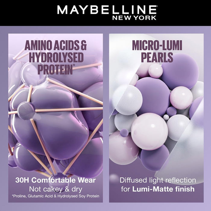 Maybelline New York Super Stay Lumi Matte Liquid Foundation, 30 HR Long Lasting yet Lightweight, 228, 35ml