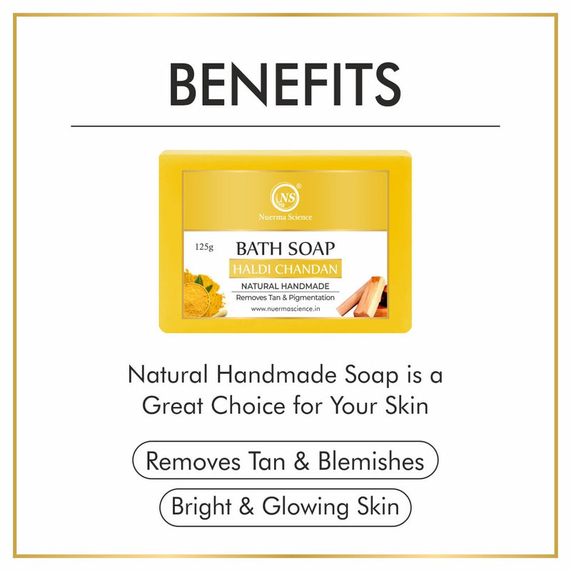 Nuerma Science Haldi Chandan Bath Soap | Removes Tan & Pigmentation