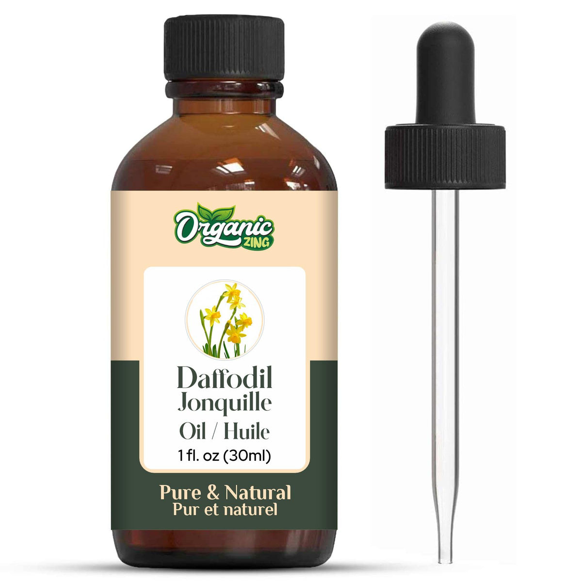Organic Zing Daffodil (Narcissus jonquilla) Oil | Pure & Natural Essential Oil for Aroma and Diffusers