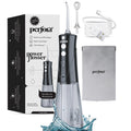 Perfora Power Dental Water Flosser Black 300ml Rechargeable IPX7 Waterproof