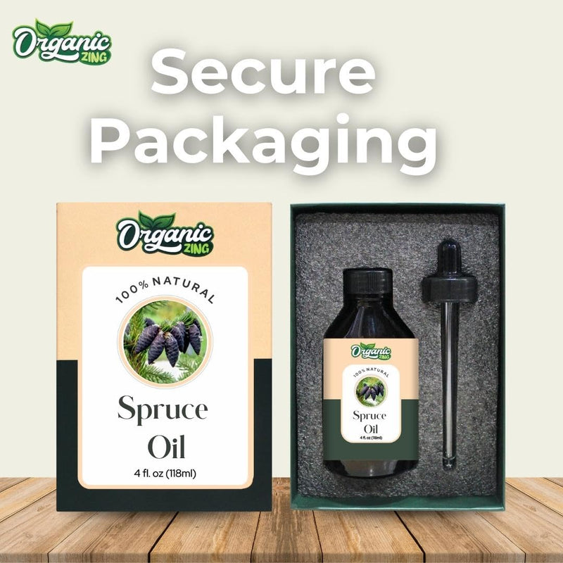 Organic Zing Spruce (Picea) Oil | Pure & Natural Essential Oil for Aroma, Diffusers, Hair Care & Massage
