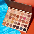 Huda Girl 35-Shade Bronze Eyeshadow Palette Shimmery Finish