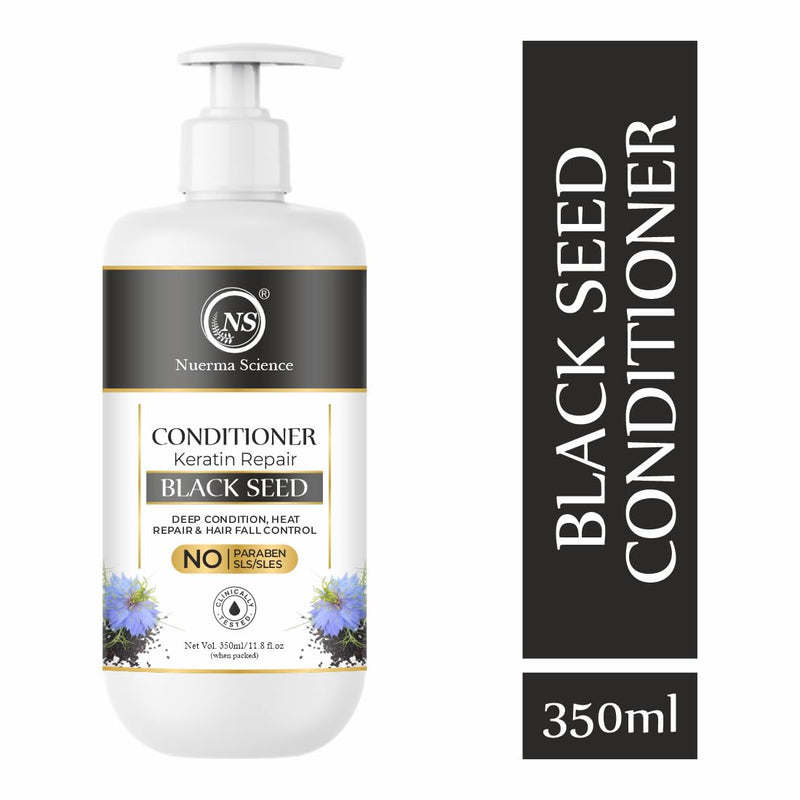 Nuerma Science Keratin Repair Black Seed Hair Conditioner to Deep Cleanse, Heat Repair & Hair Fall Control