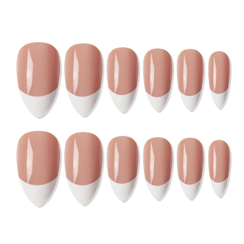 Shills Professional Reusable Press On Nails French Almond - SPN735