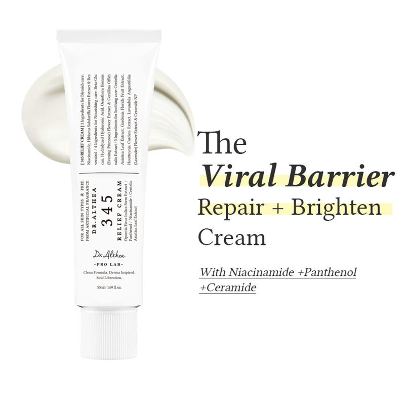Dr.Althea 345 Relief Cream: Soothing & Barrier Repair Cream with power of Niacinamide & Panthenol